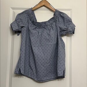 Off the shoulder or Deep Scoop Neck Blouse